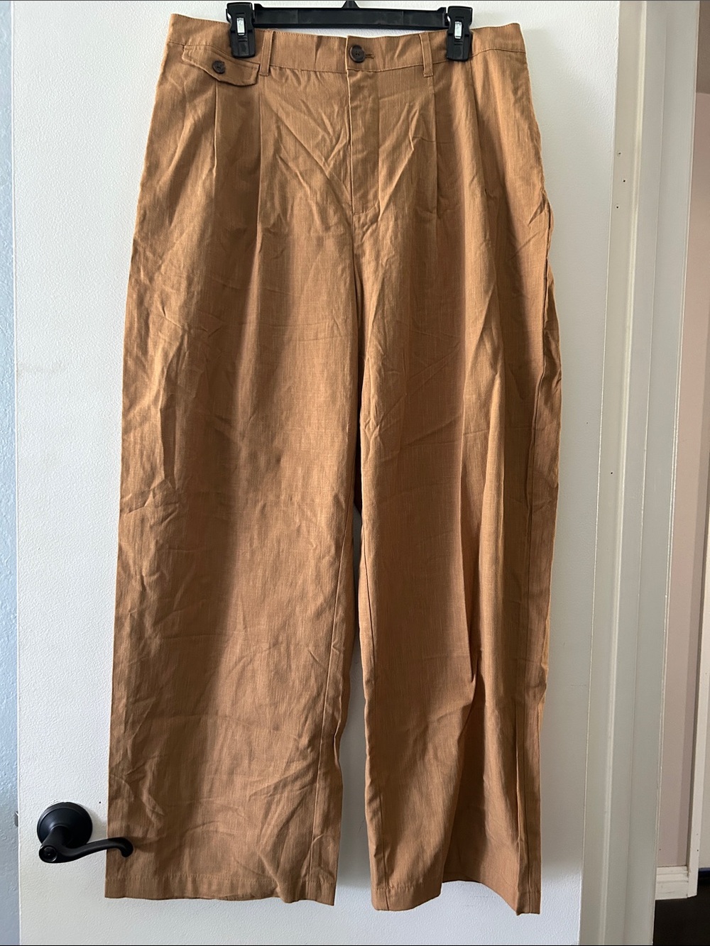 a new day COTTON BLENDWide-Leg Pants in Camel Brown NWOT